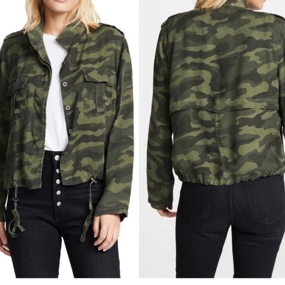 Rails Women’s Sz M Rowen Forest Camo Military Lightweight Moto Jacket Pockets - Picture 1 of 15